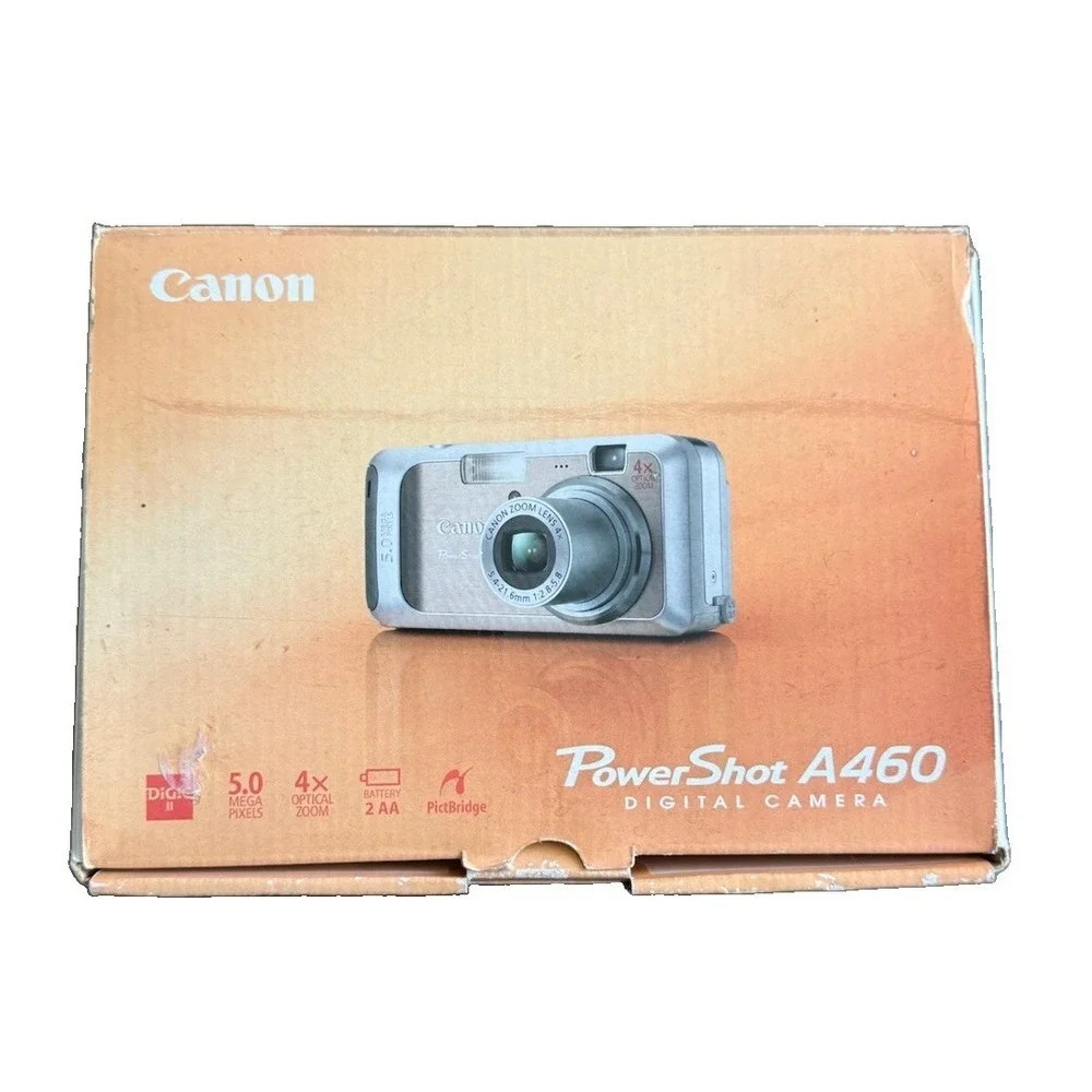 Canon PowerShot A460 5.0 Mp 4X Optical Zoom Digital Camera Tested & Accessories